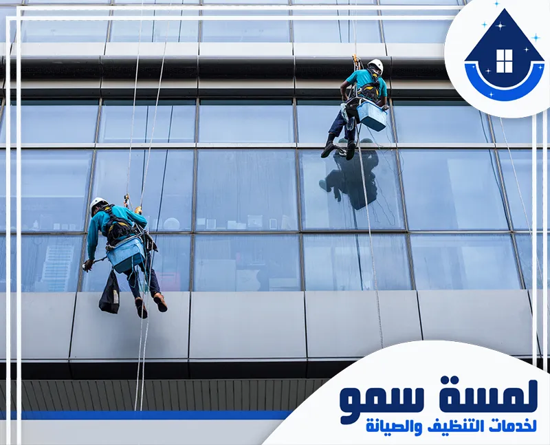 تلميع واجهات زجاجية بالرياض